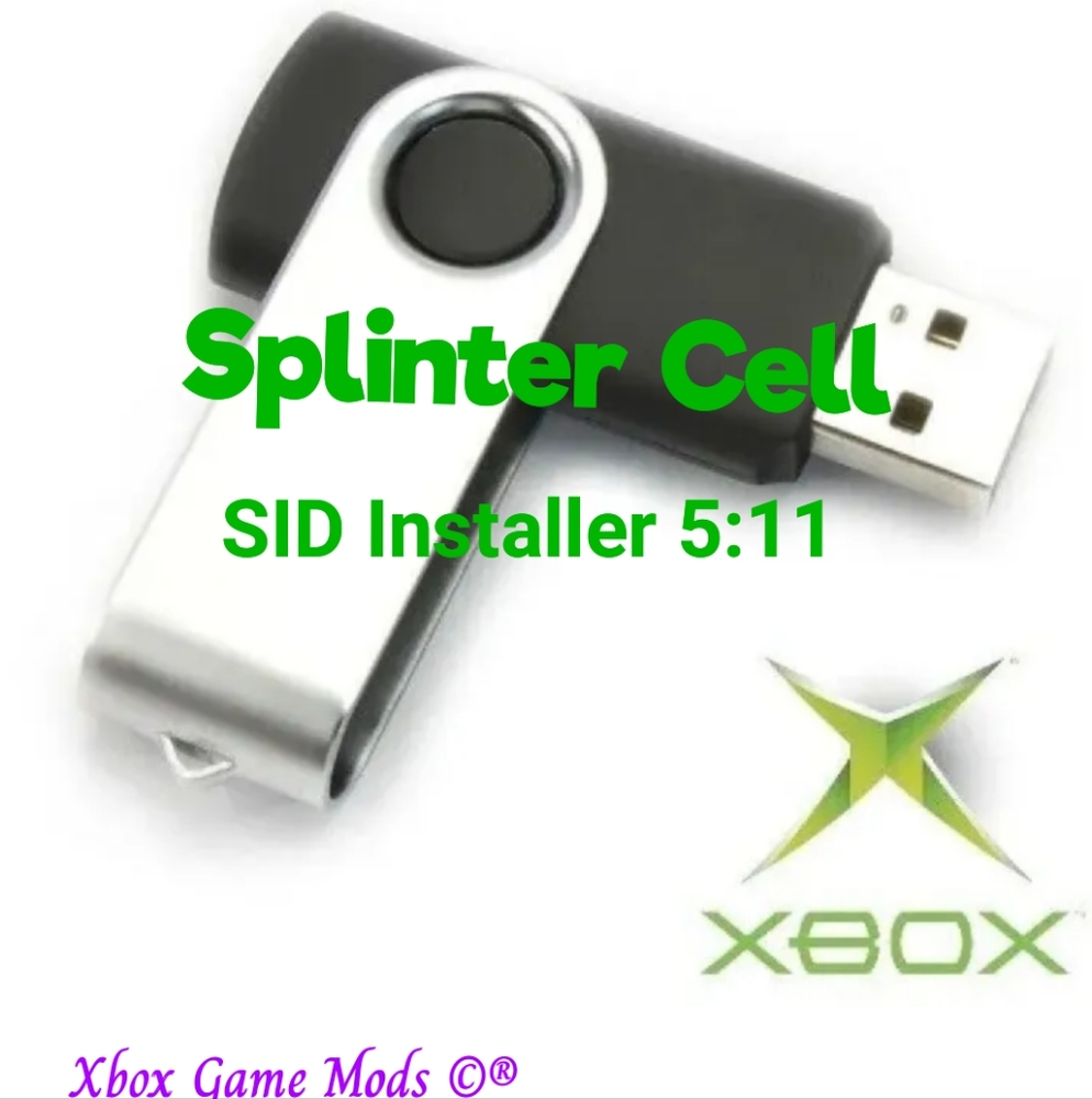Original Xbox SPLINTER CELL SID INSTALLER 5:11 Softmod USB FLASHDRIVE